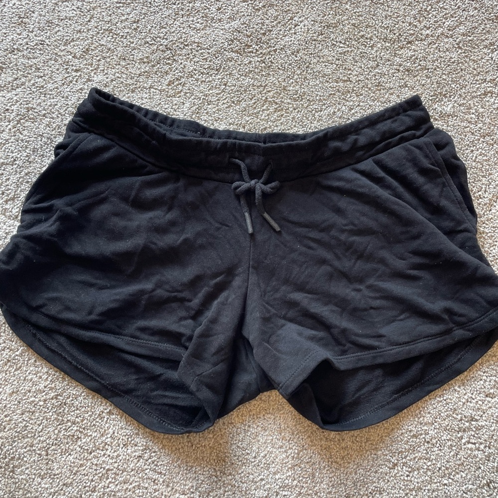 Women's Maternity Black Casual Shorts- Size Small